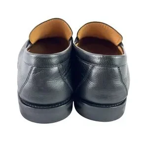 LOUIS VUITTON Major Black Leather Logo Men\'s Loafers Italy 8.5UK - 9.5US Louis Vuitton | Shoes | Louis Vuitton Major Black Leather  main image 2